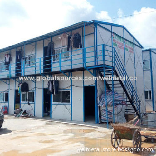 Prefabricated light steel 2-storey recycling portable house